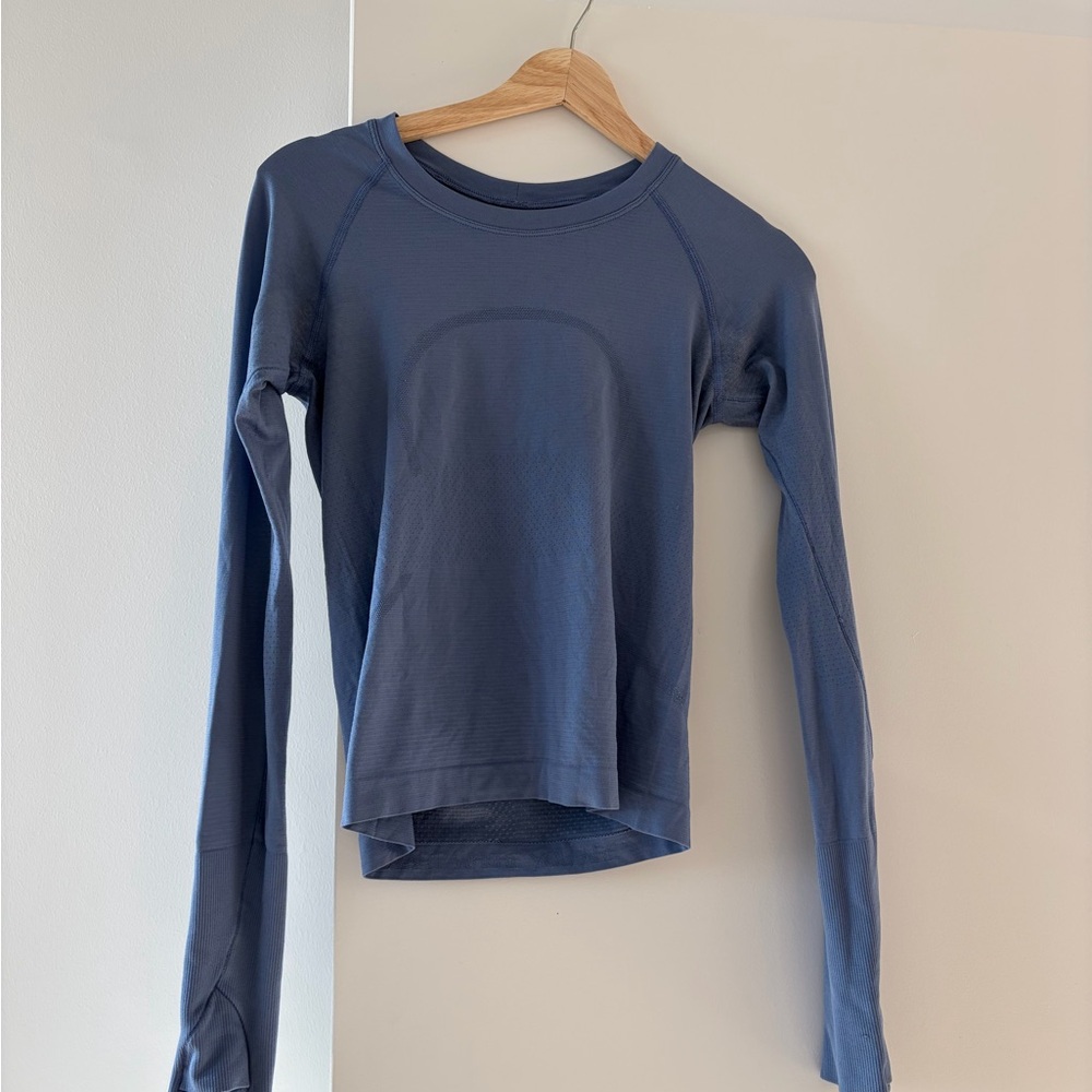 Lululemon Baby Blue Long Sleeve Top